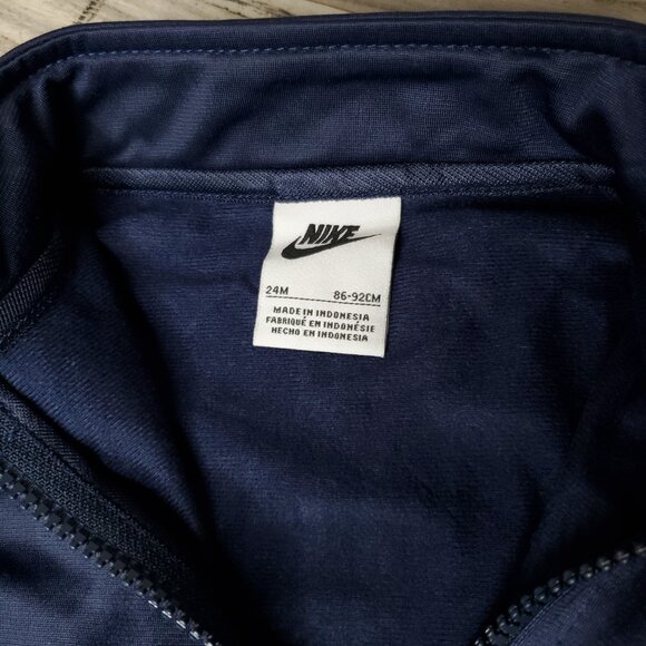 Nike Baby Boys Logo Taping Full Zip Jacket & Jogger Pant Tricot 2 Piece Set - Picture 5 of 6